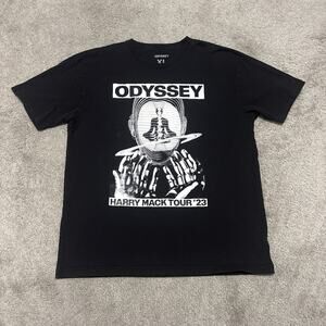 Harry Mack Odyssey Tour 2023 T Shirt XL Black Rap Concert Graphic Tee